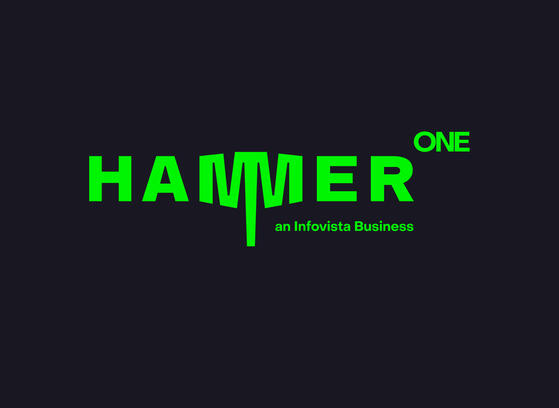 Green Hammer One logo on black background