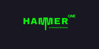 Green Hammer One logo on black background