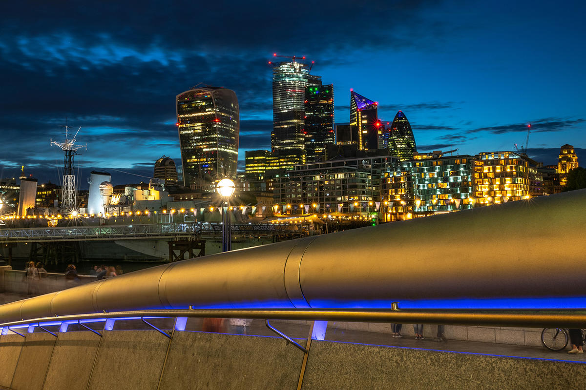 City landscape at night