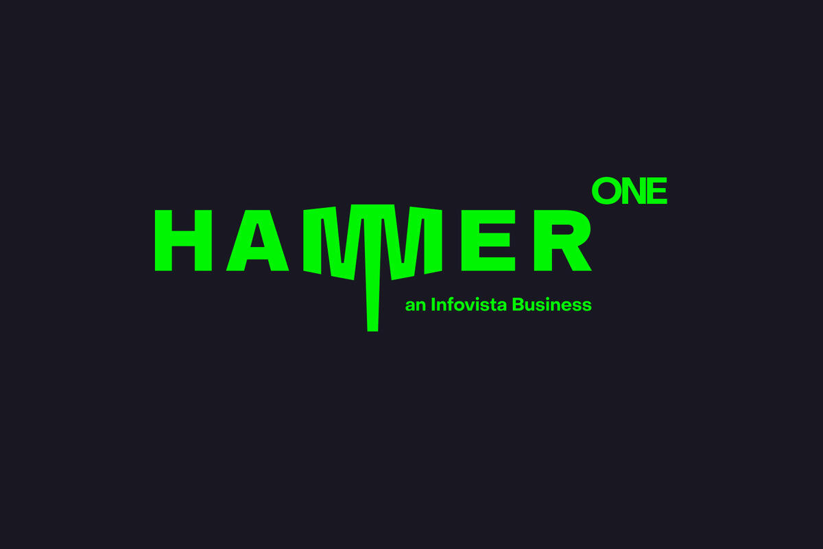 Green Hammer One logo on black background