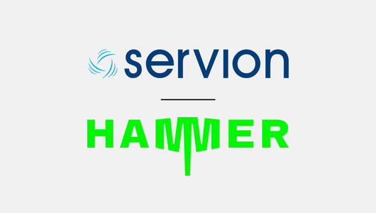 Servion and Hammer logos